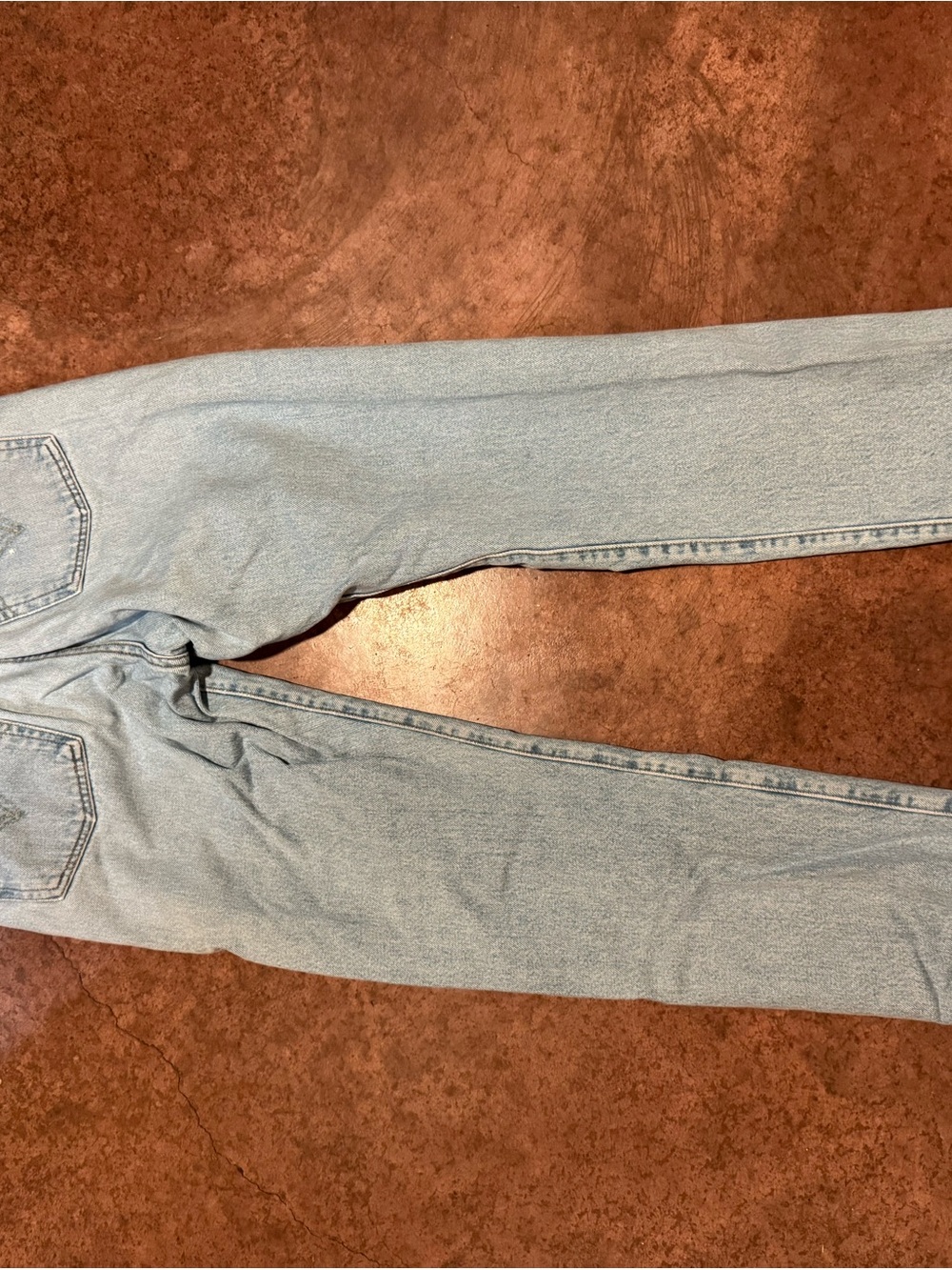Women's Light Blue Distressed Jeans - Picture 6 of 6